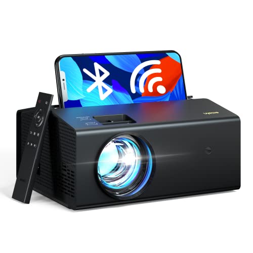 Emotn C1 Projector, Mini Projector with WiFi Bluetooth 5.1, 1080P Supported Portable Projector, 8500Lux 200" Movie Projector with HiFi Speaker, 50000H Lamp Life, Compatible with TV Stick/HDMI/USB/VGA