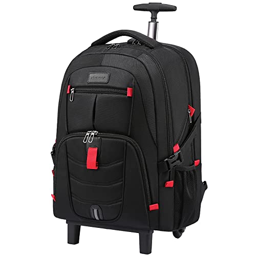 LOVEVOOK Rolling Laptop Backpack (Black)