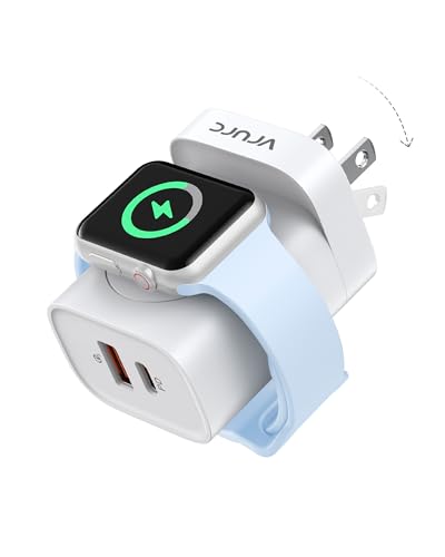 VRURC Charger for Apple Watch (White)