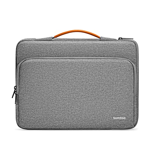 tomtoc 360 Protective Laptop Carrying Case compatible with 14-inch MacBook Pro M5/M4/M3/M2/M1 Pro/Max A3434 A3112 A3401 A3185 2025-2021, 12.9-13 Inch iPad Pro/Air, Water-Resistant Accessory Sleeve Bag