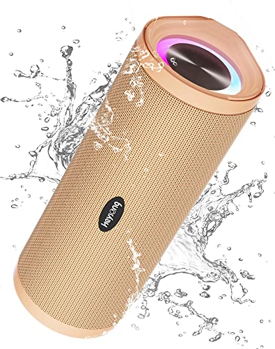 HEYSONG Portable Bluetooth Speaker (Apricot)