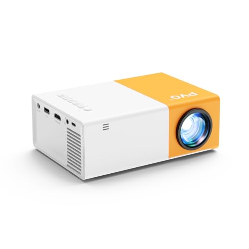 Mini Projector, PVO WiFi Projector Support 1080P 200" Portable Movie Projector, Phone Can Connect to Movie Wirelessly, Compatible with Smartphone/ Tablet/ Laptop/ TV Stick/ USB Drive