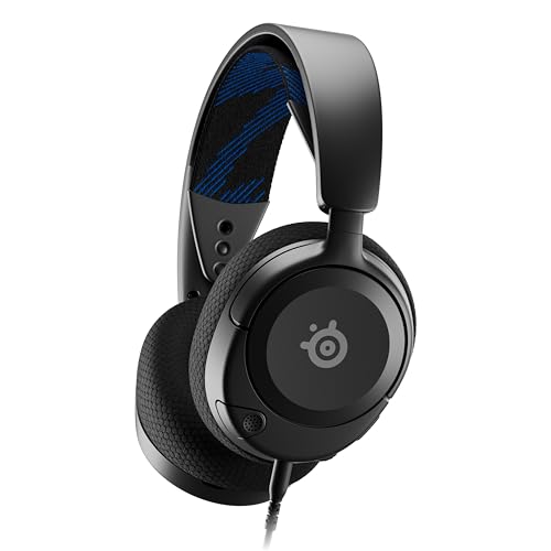 SteelSeries New Arctis Nova 1P Multi-System Gaming wired Headset  Hi-Fi Drivers  360 Spatial Audio  Comfort Design  Durable  LightweightNoise-Cancelling Mic  PS5/PS4, PC, Xbox, Switch - Black