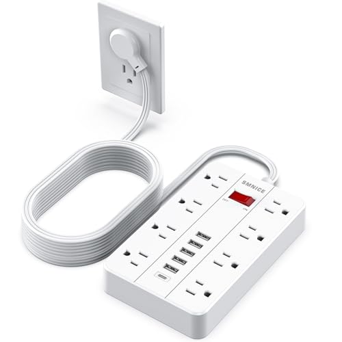 SMNICE Flat Plug 15 Ft Extension