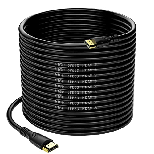 HDMI Cable 150ft(HDMI 2.0,18Gbps) Ultra High Speed HDMI Cables Gold Plated Connector Ethernet Audio Return Video 2K 30Hz FullHD1080p 3D for Xbox Arc Laptop PS3 PS4 PS9 PC HDTV etc