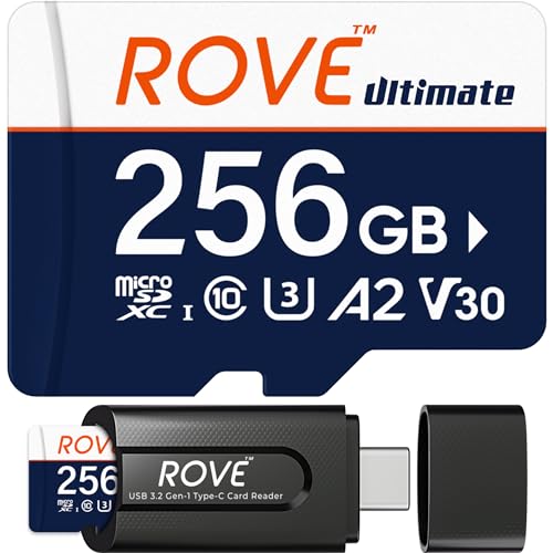 ROVE 256GB Micro SD + USB-C Reader