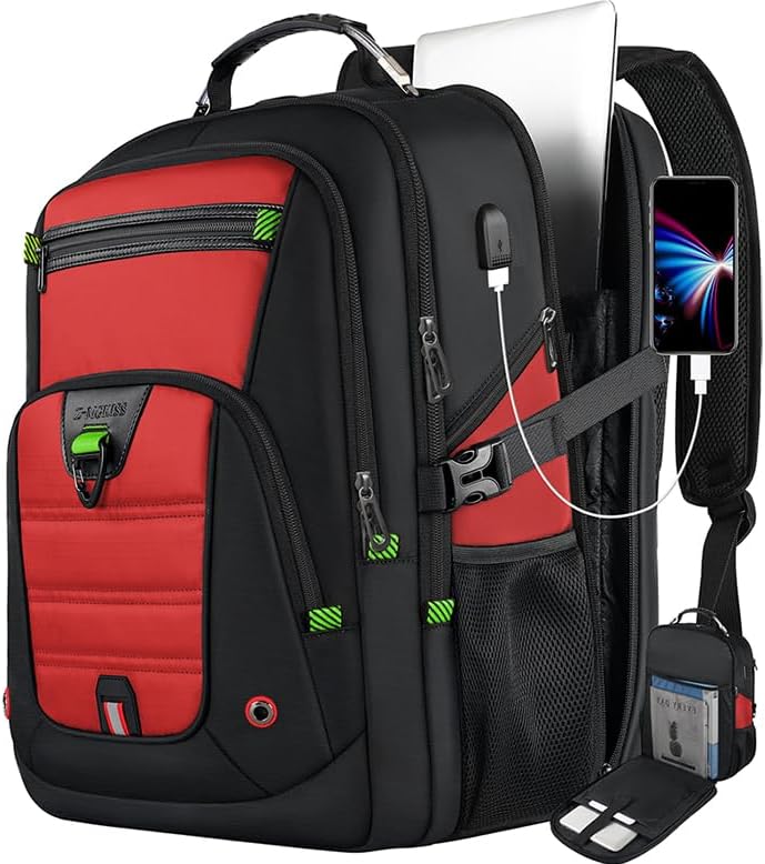 Z-MGKISS 52L Laptop Backpack (Red)