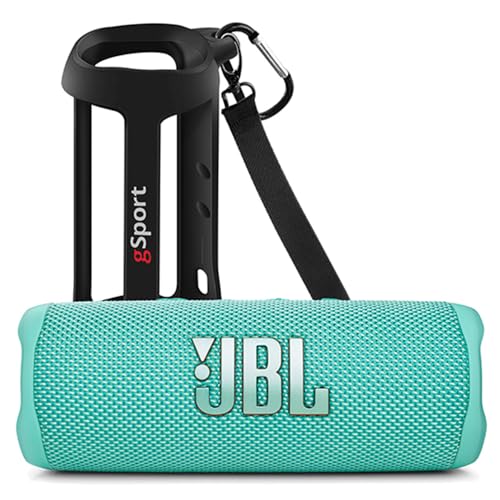 JBL FLIP 6 Waterproof Portable Speaker Bundle with gSport Silicone Sleeve (Teal)
