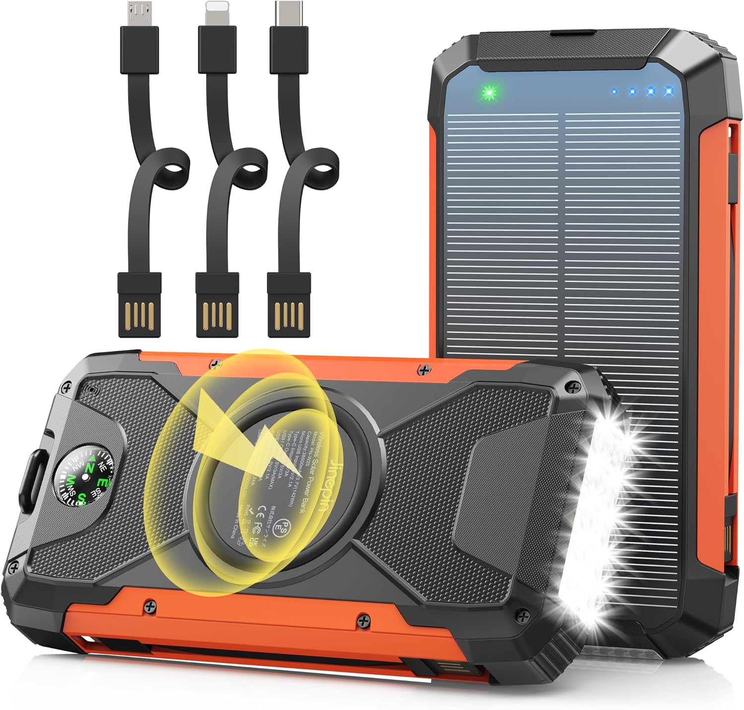 Jinepin 38600mAh Solar Charger