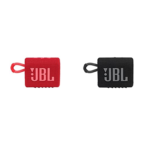 JBL Go 3 Portable Bluetooth Speakers (JBLGO3REDAM) and (JBLGO3BLKAM)