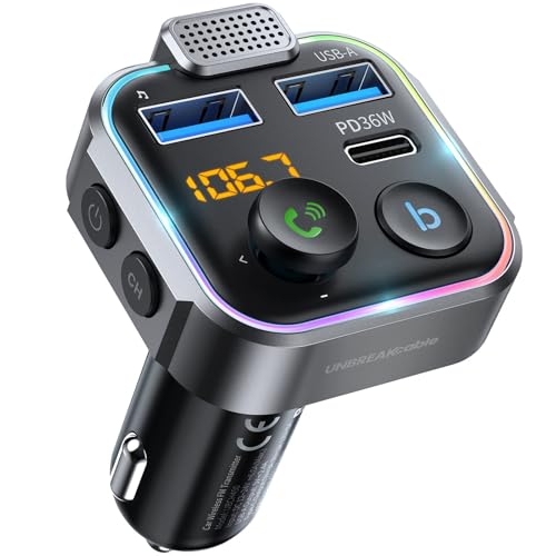 UNBREAKcable Bluetooth FM Transmitter