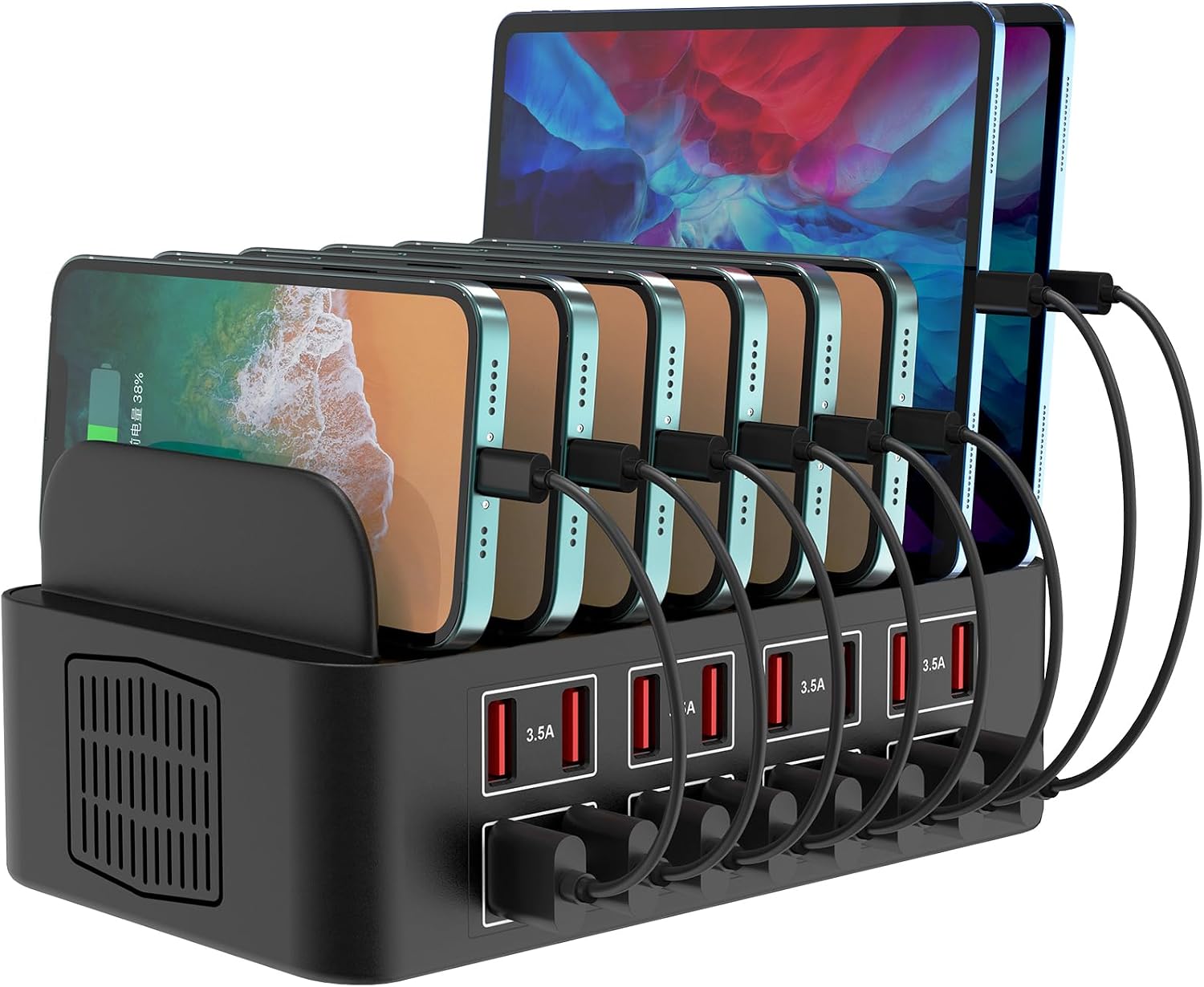 Cinlinso 150W 16-Port Charging Station