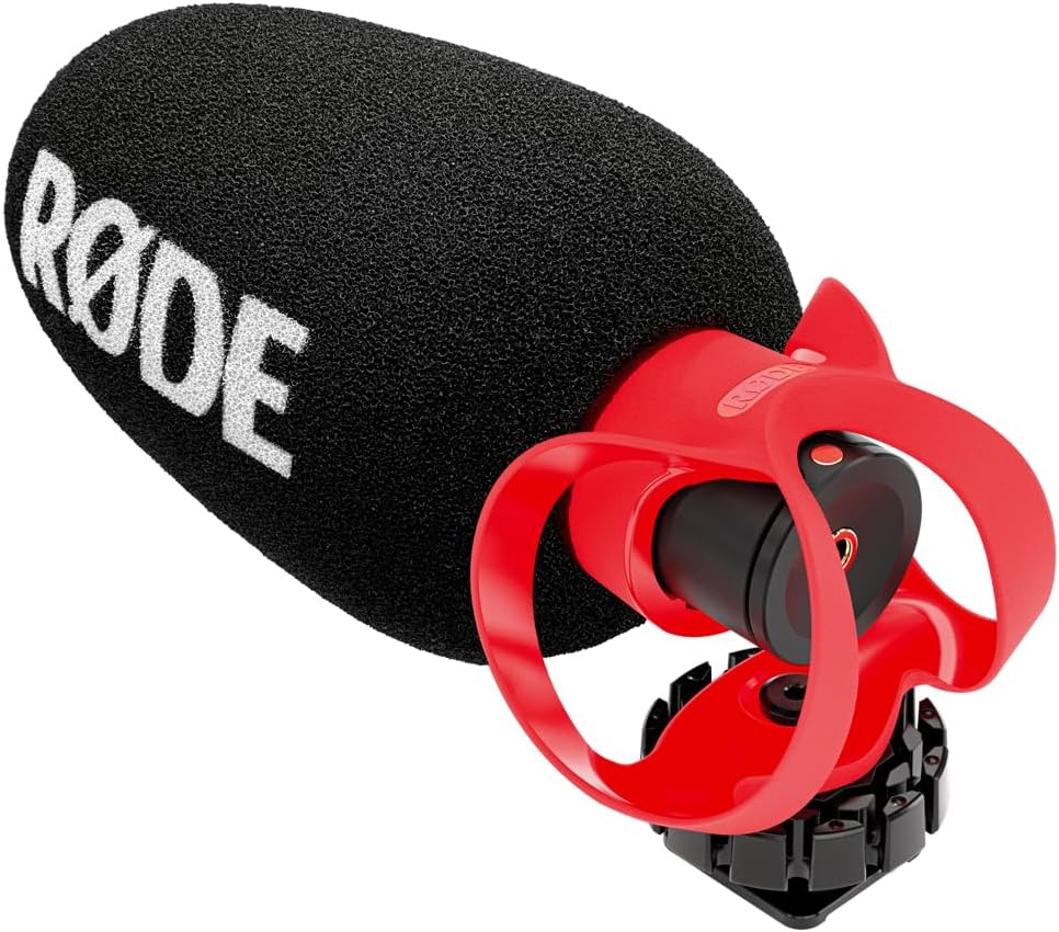 RDE VideoMicro II Ultra-Compact On-Camera Shotgun Microphone for Recording Audio with a Camera or Mobile Device