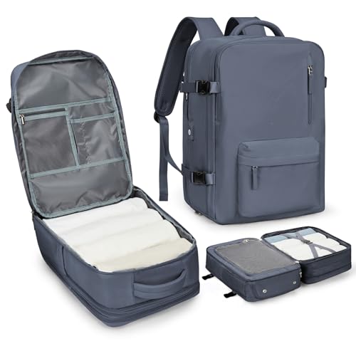 WONHOX Large Travel Backpack Carry on Flight Approved Laptop Work Business Backpack for Women Men Mochila de Viaje