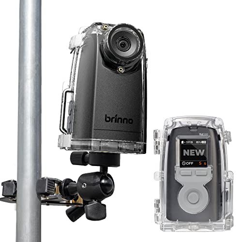 Brinno Time Lapse Camera BCC300-C Bundle, Outdoor Construction Jobsite Plant Weather - HDR FHD1080P Timelapse Camera LCD Screen - Extended Battery Life IPX4 Water-Resistant Housing and Clamp
