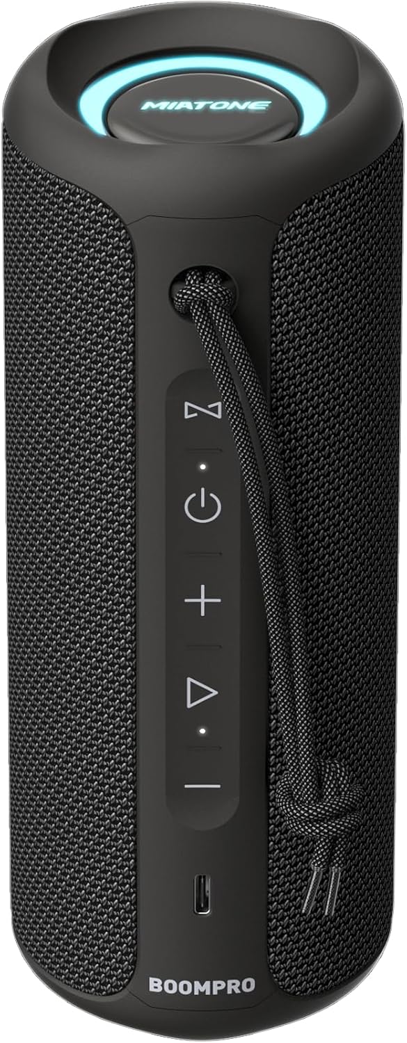 MIATONE Bluetooth Speaker 36W Portable Speaker with Stereo Sound Bass, Bluetooth 5.3, USB-C, 5000mAh 24H Playtime