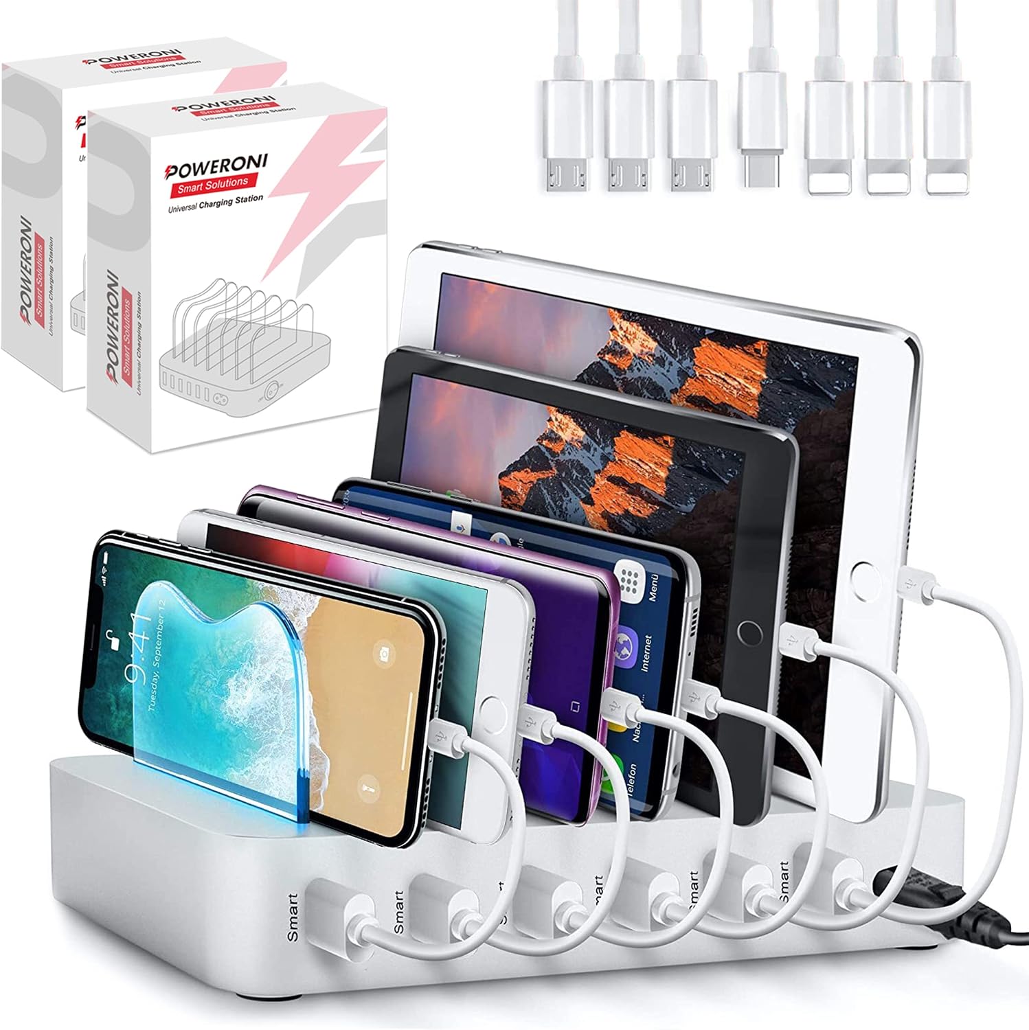 Poweroni USB Charging Dock - 6-Port