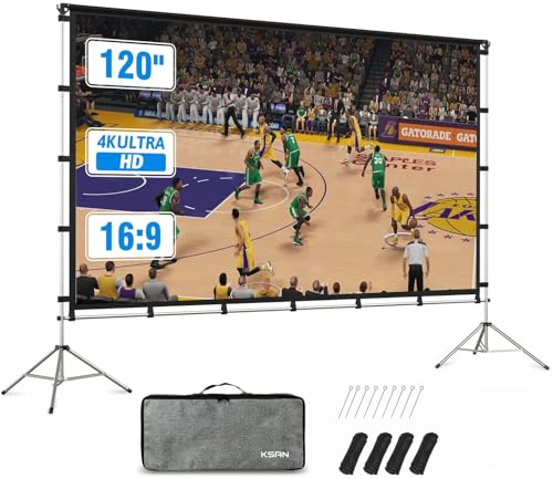 KSAN 120" Projection Screen w/ Stand
