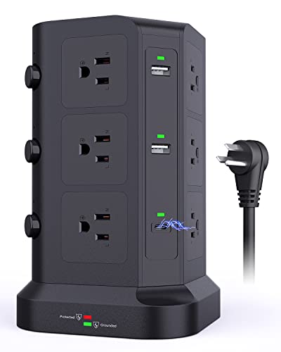 KOOSLA Dual 20W USB-C Power Strip Tower