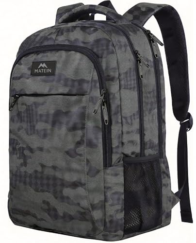 MATEIN 17.3 Inch Computer Backpack, Extra Large TSA Friendly Travel Laptop Backpack with USB Charging Port, Anti Theft Carry On Flight Approved Business Work College Backpack Bag for Men Women Gift