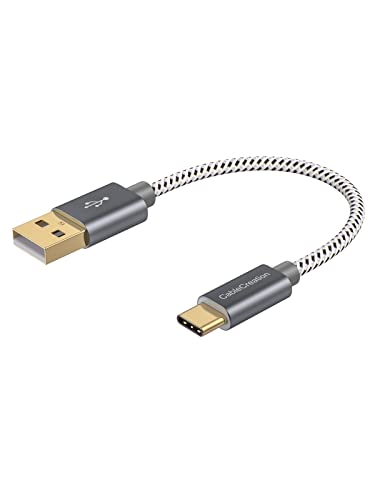 CableCreation [10-Pack Short USB C Cable 6 inch, USB A to USB C Braided Fast Charging for MacBook Air, Powebank Galaxy S22 Ultra S21, iPhone 15/16, Android Auto/Cellphone,CarPlay