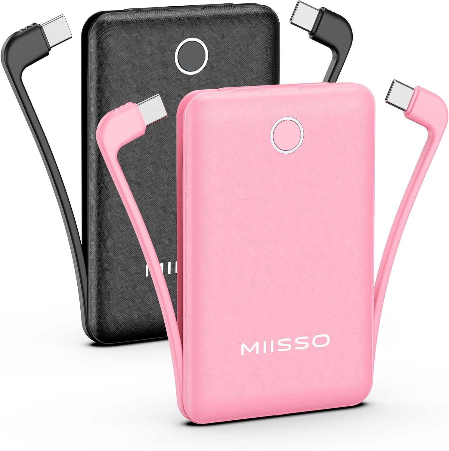 miisso 2-Pack 10000mAh (Black & Pink)