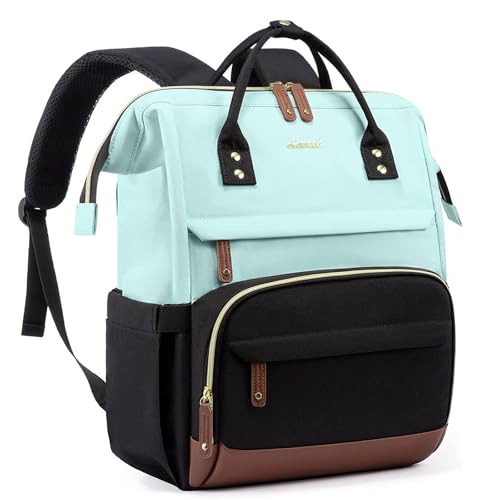 LOVEVOOK Laptop Backpack for Women, 15.6 Inch Work Business Backpacks Purse With Large Capacity, Waterproof Nurse Bag College Bookbag for School, Waterproof Casual Daypack for Travel