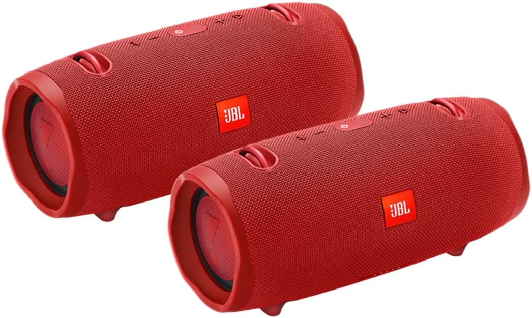 JBL Xtreme 2 Portable Wireless Bluetooth Speakers - Pair (Red)
