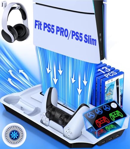 PS5 Slim Stand and Turbo Cooling Station