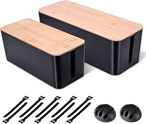 Chouky Large Cable Management Box (2-Pack)