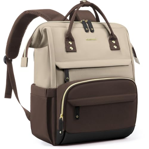 LOVEVOOK Laptop Backpack for Women, 17 Inch Work Business Backpacks Purse With Large Capacity, Waterproof Nurse Bag College Bookbag for School, Waterproof Casual Daypack for Travel