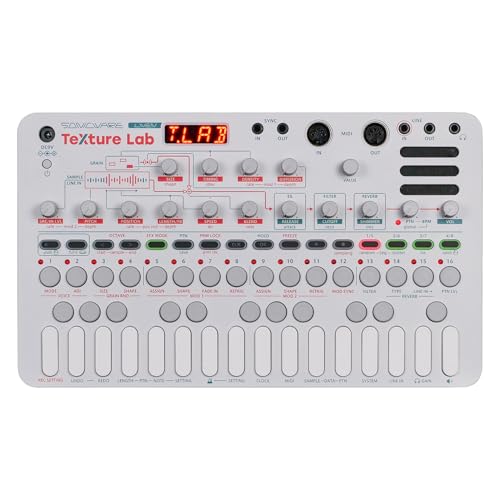 LIVEN Texture Lab [Granular Synthesizer/Effects Processor] 4 voices - up to 64 grains, 6 Shimmer reverbs, 128-step sequencer with parameter locking, Battery-powered, Built-in speaker