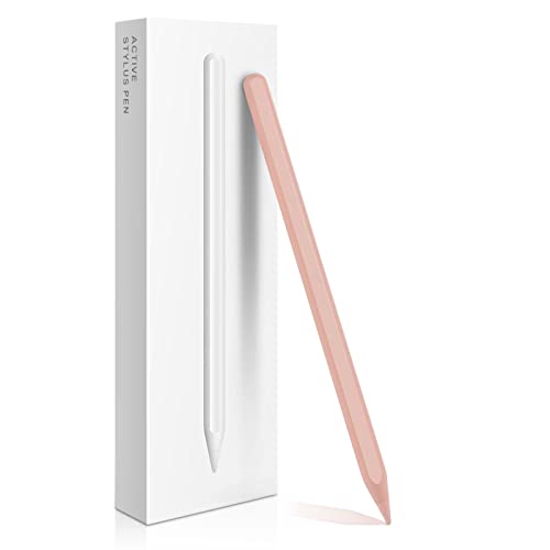Stylus Pen 2nd Generation with Magnetic Wireless Charging, Stylus Pen, Smart Pen Compatible with iPad Pro 11 in 1/2/3/4, iPad Pro 12.9 in 3/4/5/6, iPad Air 4/5, iPad mini 6, Pink
