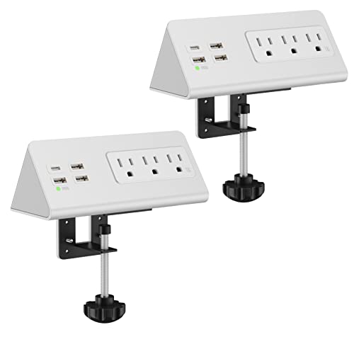 Emerising Nightstand Power Strip (2-Pack)