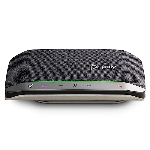 Poly Sync 20 USB-C Personal Portable Smart Speakerphone (Plantronics)  Long Battery Life  Noise/Echo Reduction -Works w/Teams (Certified), Zoom, PC, Mac, Mobile  Amazon Exclusive
