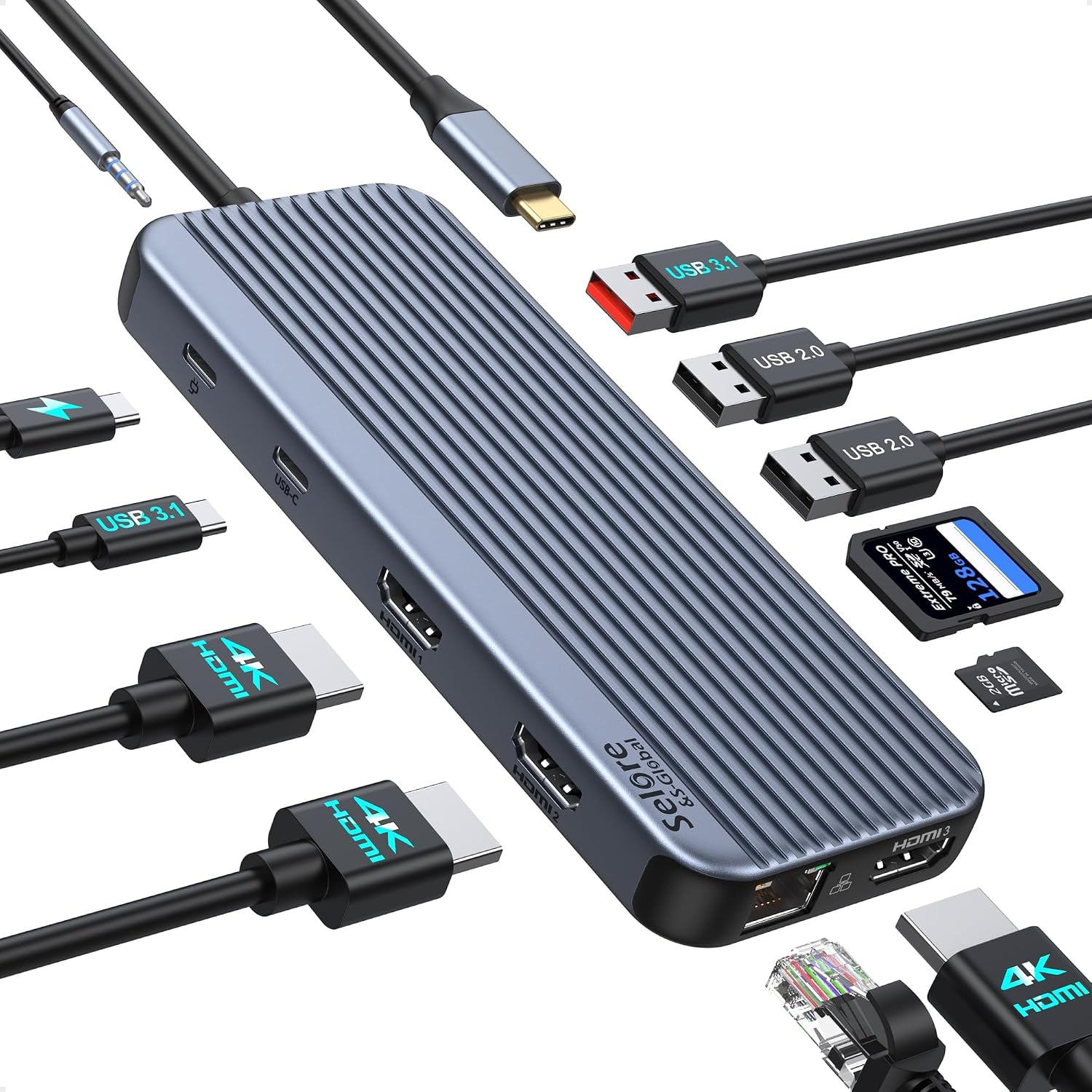Selore 12-in-1 USB C Dock