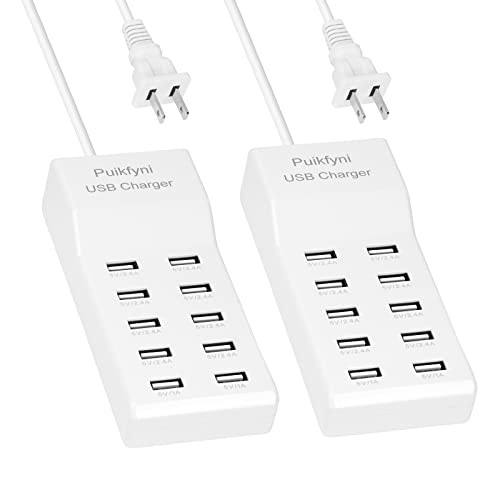 Puikfyni 10-Port Charger (2-Pack)