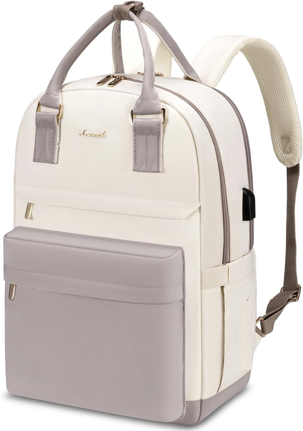 LOVEVOOK Laptop Backpack for Women 15.6 Inch Laptop Bag with USB Port, Fashion Waterproof Backpacks Teacher Nurse Stylish Travel Bags Vintage Daypacks for College Work