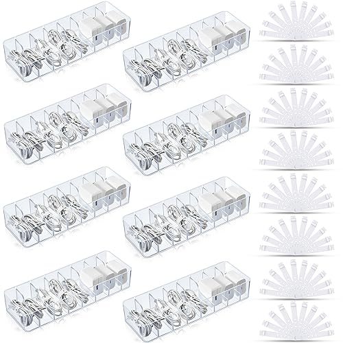 Tatuo 8 Pcs Cable Organizer (Clear)