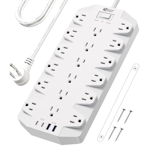 SUPERDANNY 18‑Outlet Power Strip