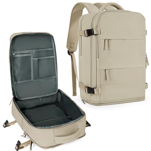 coowoz Large Travel Backpack (Khaki-L)