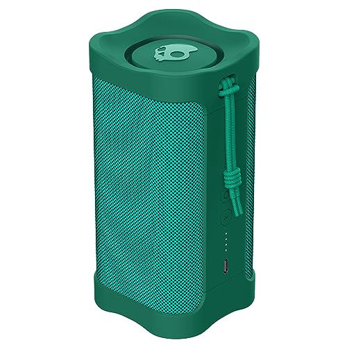 Skullcandy Terrain Wireless Bluetooth Speaker - IPX7 Waterproof Portable Speaker with Dual Custom Passive Radiators, 14 Hour Battery, Nylon Wrist Wrap, & True Wireless Stereo