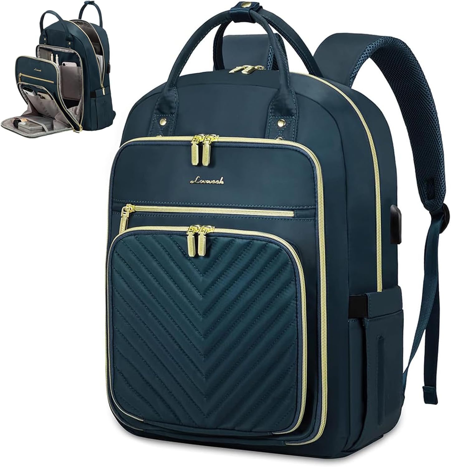 LOVEVOOK 15.6" Blue-Green Backpack