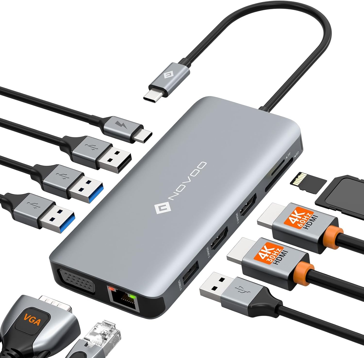 NOVOO 11 in 1 Docking Station