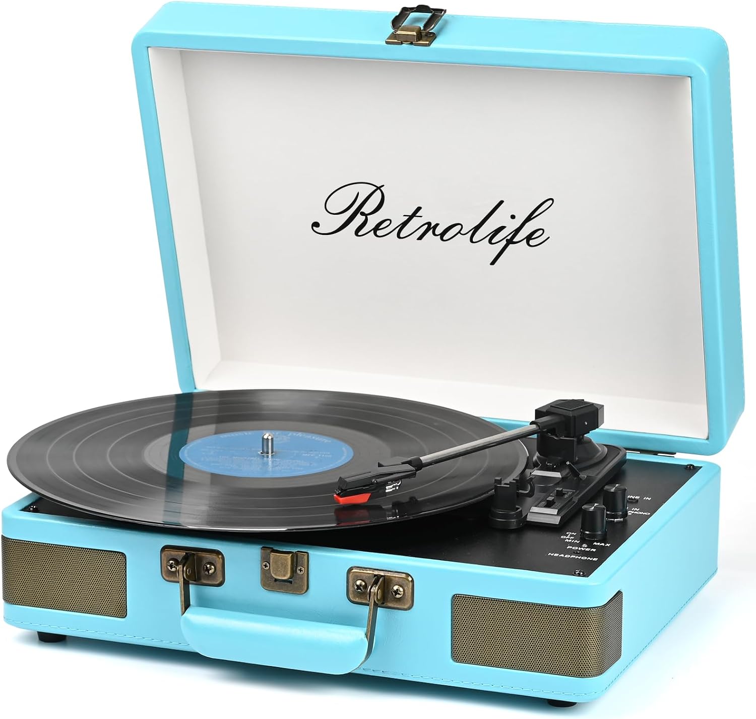 Retrolife Portable Suitcase Record Player