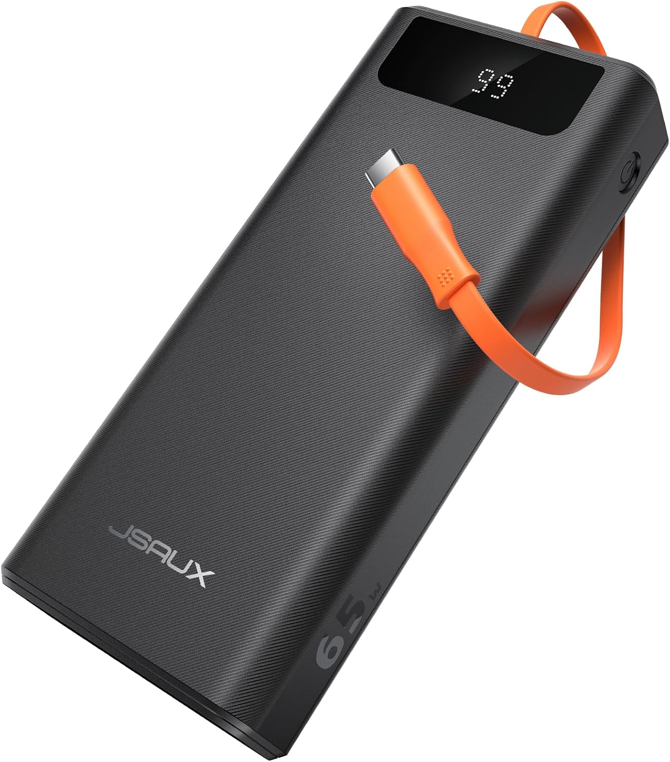 JSAUX Power Bank 20000mAh 65W with USB C Charging Cable, USB C Laptop Portable Charger PD3.0 External Battery Pack for Steam Deck, iPhone 17/16/15/14, MacBook Pro, iPad Pro, Galaxy S24, ROG Ally (X)