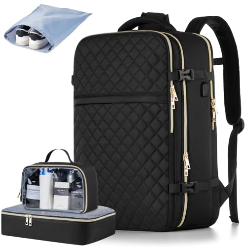 MOMUVO Large Travel Backpack (Black)