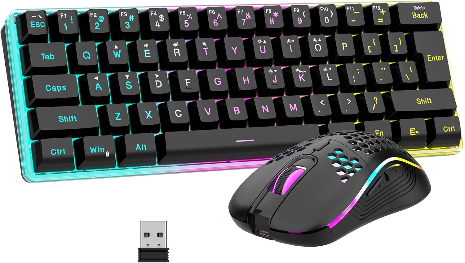 RedThunder 60% Wireless Gaming Keyboard & Mouse Combo