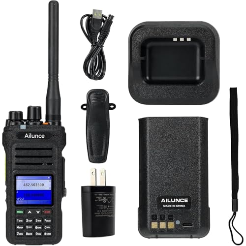 Retevis Ailunce HA1G GMRS Radio, GMRS Handheld Radio with Cable, IP67 Waterproof, NOAA, 2800mAh, Repeater Capable Two Way Radio with USB-C Charging