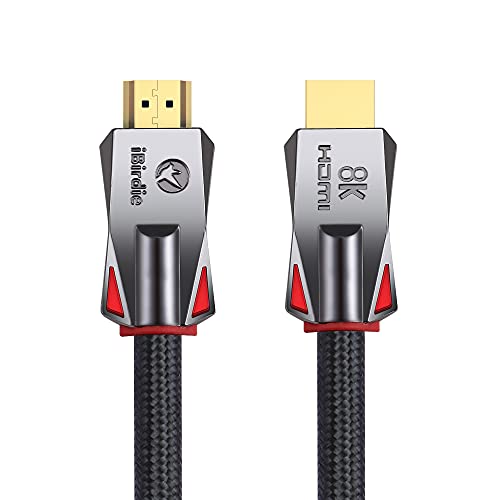 iBirdie 8K Fiber Optic HDMI Cable 32 Feet 10 Meter, Directional Active Cord 8K 60hz, 4K 120hz, 4K 144hz, HDCP 2.3 2.1, Compatible for Apple-TV PS5 4070 4080